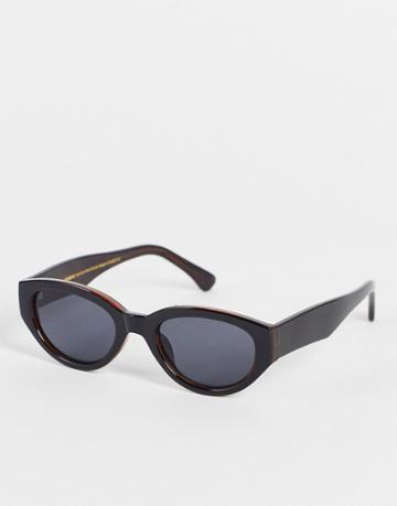 A.kjaerbede Winnie Round Sunglasses In Black