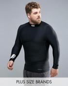 Canterbury Plus Thermoreg Baselayer Long Sleeve Top With Turtleneck In Black E546850-989 - Black