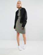 Weekday Step Hem Lurex Skirt Co-ord - Gold