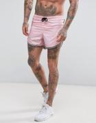 Good For Nothing Swim Shorts In Pink Camo - Pink