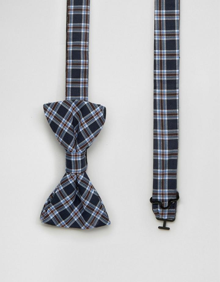 Original Penguin Bow Tie Navy Plaid - Navy