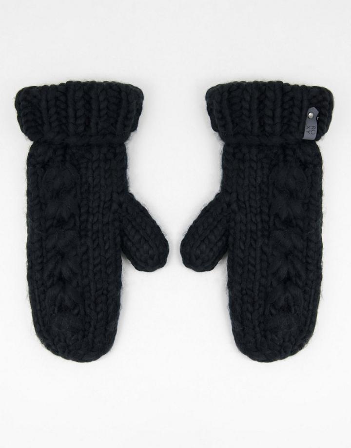 Roxy Winter Mittens In Black