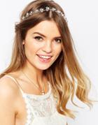 Asos Wedding Beaded Hair Clip - Crystal