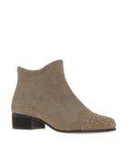 Kg Valerie Studded Zip Back Ankle Boots - Gray