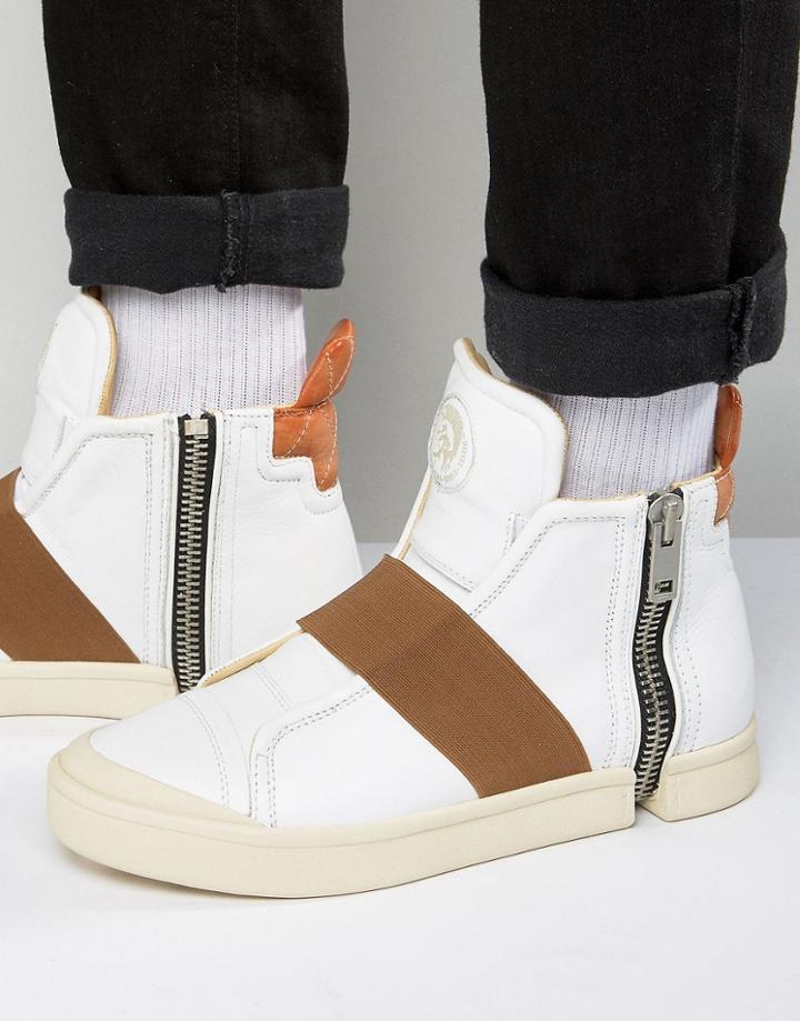 Diesel Nentish Elastic Sneakers - White