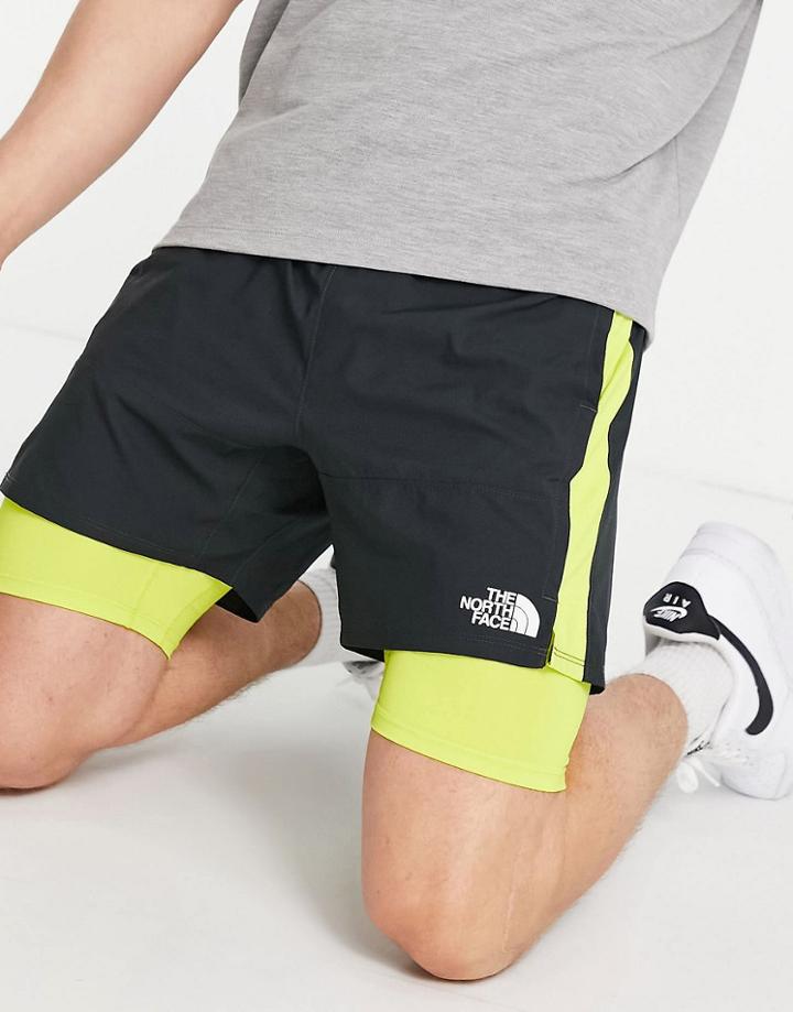 The North Face Active Trail Dual Shorts In Dark Gray-grey