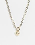& Other Stories Heart Chain Necklace In Gold