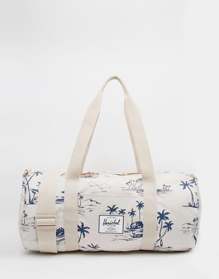 Herschel Supply Co Sutton Mid Sun Up Barrel Bag - White