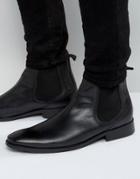 Base London Cheshire Leather Chelsea Boots - Black