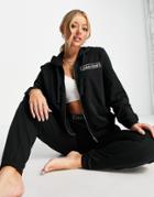 Calvin Klein Reimagined Heritage Zip Through Hoodie In Black