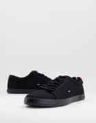 Tommy Hilfiger Harlow Canvas Sneakers In Black