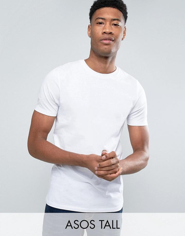 Asos Tall T-shirt In White - White