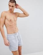 Jack & Jones Swim Shorts In Seersucker - Blue