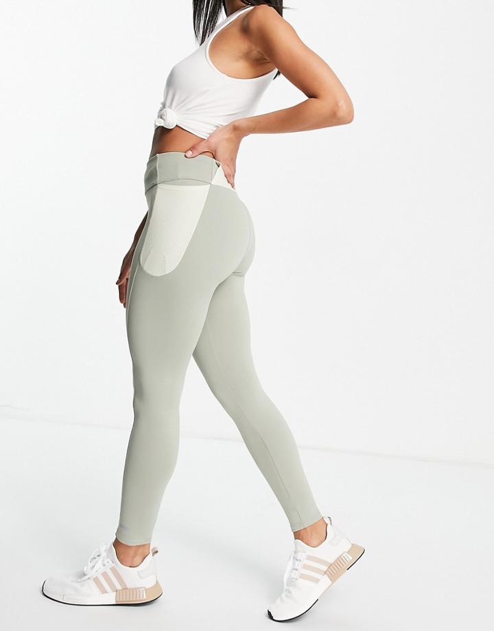Asos 4505 Run Legging With Side Mesh Pocket-neutral
