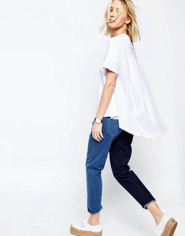 Asos White Cape Back T-shirt - White