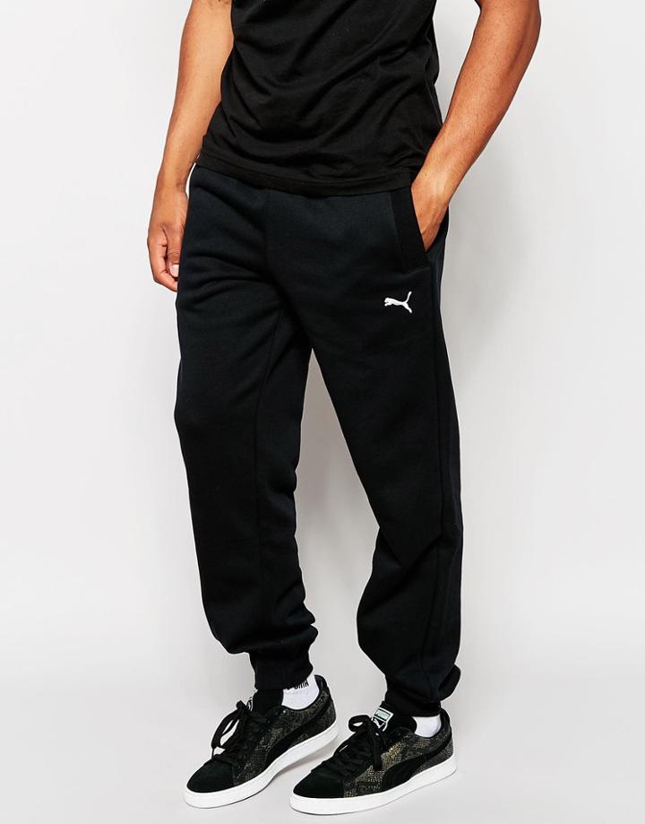 Puma Cuffed Joggers - Black