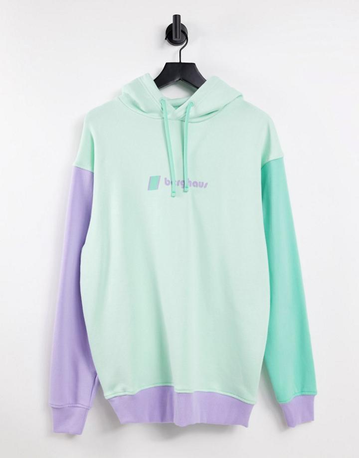 Berghaus Oversized Hoodie In Blue/purple-blues