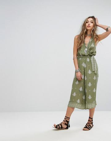 Faithful Paisley Print Jumpsuit - Multi