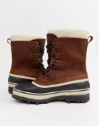 Sorel Caribou Premium Snow Boots In Brown - Tan