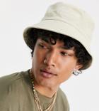 Reclaimed Vintage Inspired Bucket Hat With Embroidered Logo In Ecru-white