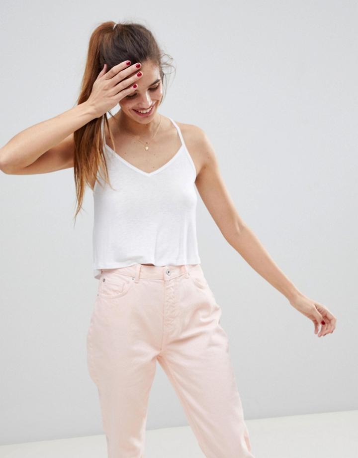 Asos Ultimate Crop Cami - White