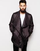 Asos Cowl Neck Bomber Jacket - Black