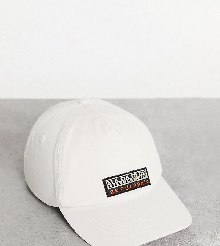 Napapijri Fase Cap In White Exclusive At Asos