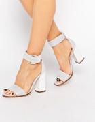 Carvela 2 Part Gray Suede Sandal - Gray Suede