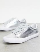 Asos Design Demi Sneakers In Silver