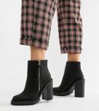 Asos Design Wide Fit Brody Chunky Zip Boots - Black