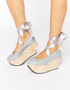 Vivienne Westwood For Melissa Flatform Tie Ankle Shoe - Black