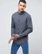 Selected Homme Slim Textured Shirt - Navy