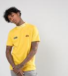 Ellesse T-shirt With Logo High Neck In Yellow - Yellow