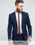 Only & Sons Super Skinny Suit Jacket In Navy - Navy
