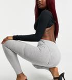 Asos Design Leggings With Seam Detail In Gray Heather-grey