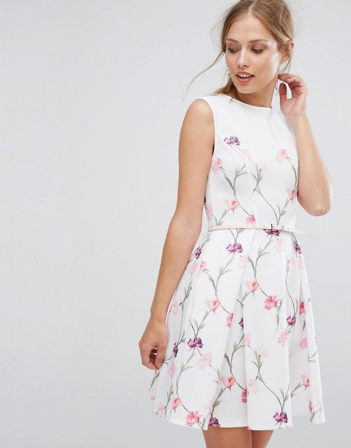 Ted Baker Sketchbook A-line Skater Dress - Multi