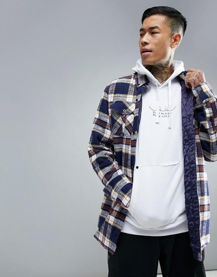 Volcom Simons Insulated Flannel Shirt - Blue