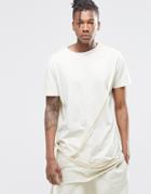 Granted Longline T-shirt With Straps - Putty