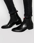 Base London Arthur Leather Chelsea Boots - Black