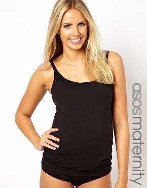Emma Jane Longer Length Nursing Tank - Black $45.86