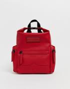 Hunter Mini Rubberised Leather Backpack