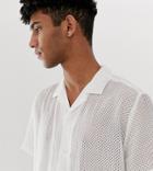 Collusion Burnout Shirt In White - White