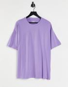 New Look Organic Cotton Oversized T-shirt In Purple
