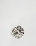 Asos Woven Ring - Burnished Silver