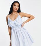 Missguided Petite Cami Strap Dress In Blue
