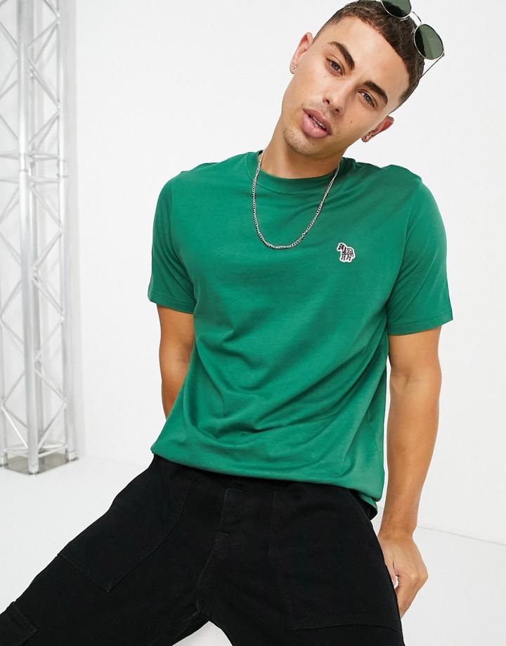 Ps Paul Smith Zebra Logo T-shirt In Dark Green