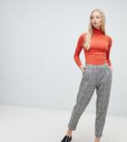 New Look Pull On Pants In Check