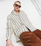 Reclaimed Vintage Inspired Multi Colored Stripe Shirt