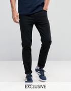 Noak Skinny Jeans In Black - Black