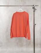 Asos Design Super Oversized Cocoon Sweatshirt With Panel Detail In Coral-pink